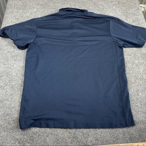 Nike Golf  Shirt Mens Large Fit Dry Tiger Woods Polo Navy Blue large - Picture 7 of 10